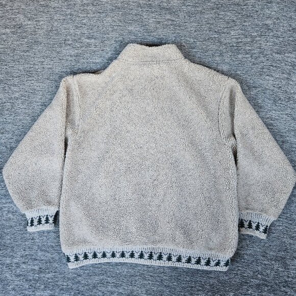 Alps Fine Womens Apparel L Moose Xmas Sweater Pullover 1/4 Zip Christmas Sherpa - Picture 2 of 9